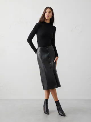 Ribbed Mock-Neck Top | Banana Republic Factory