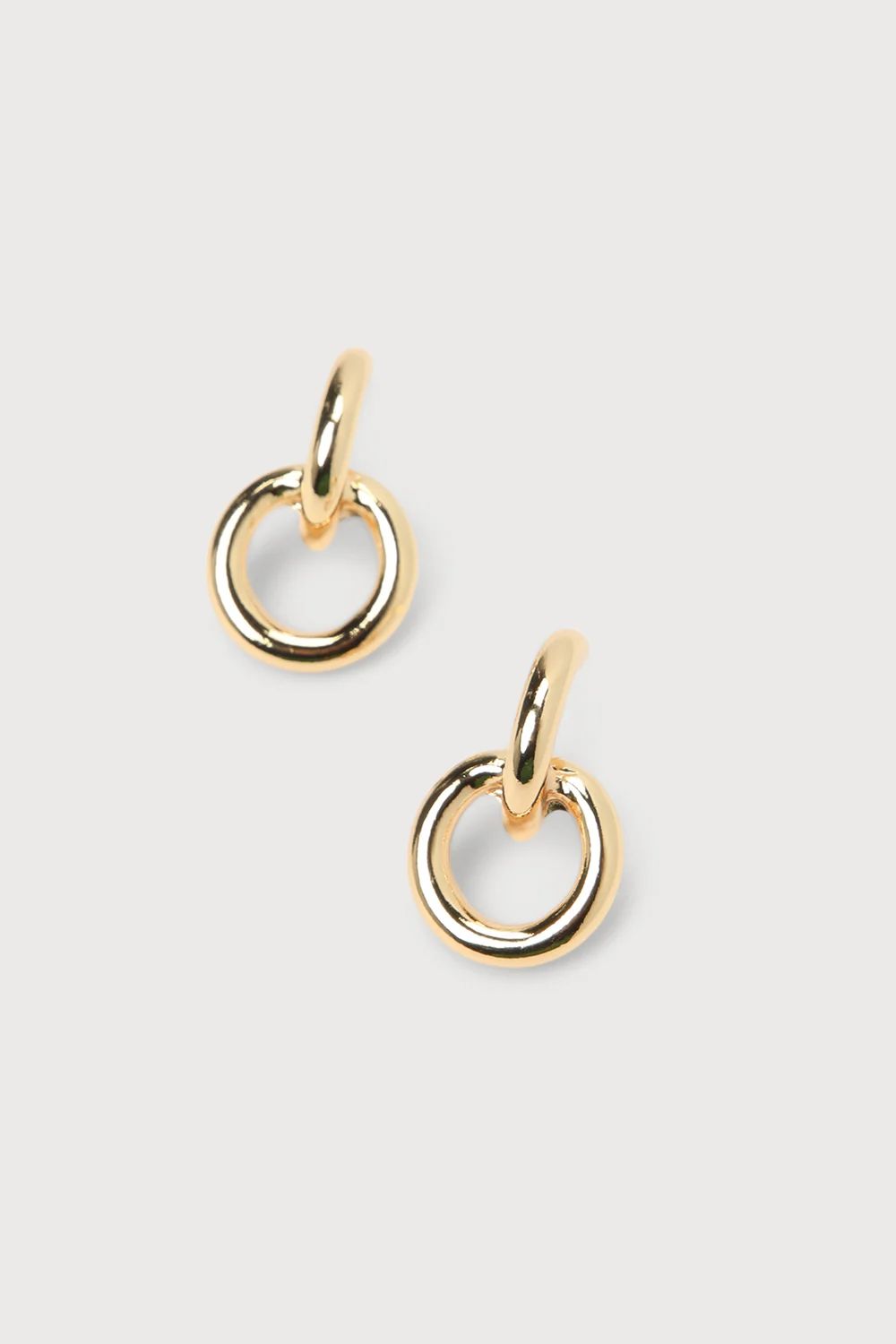 Dainty Perfection 14KT Gold Mini Door Knocker Earrings | Lulus (US)