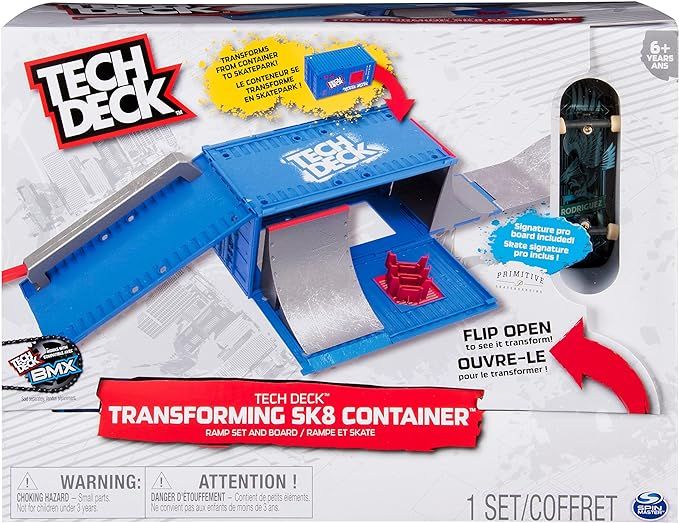 TECH DECK, Transforming SK8 Container Pro Modular Skatepark and Fingerboard, for Ages 6 and Up (E... | Amazon (US)
