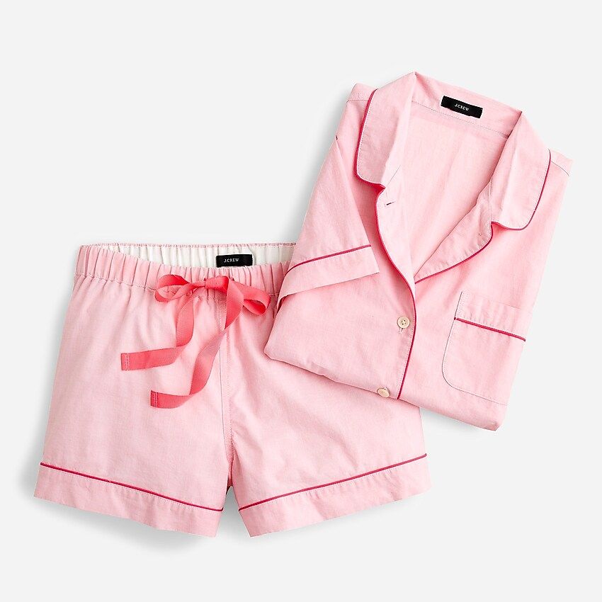 End-on-end cotton pajama short set | J.Crew US