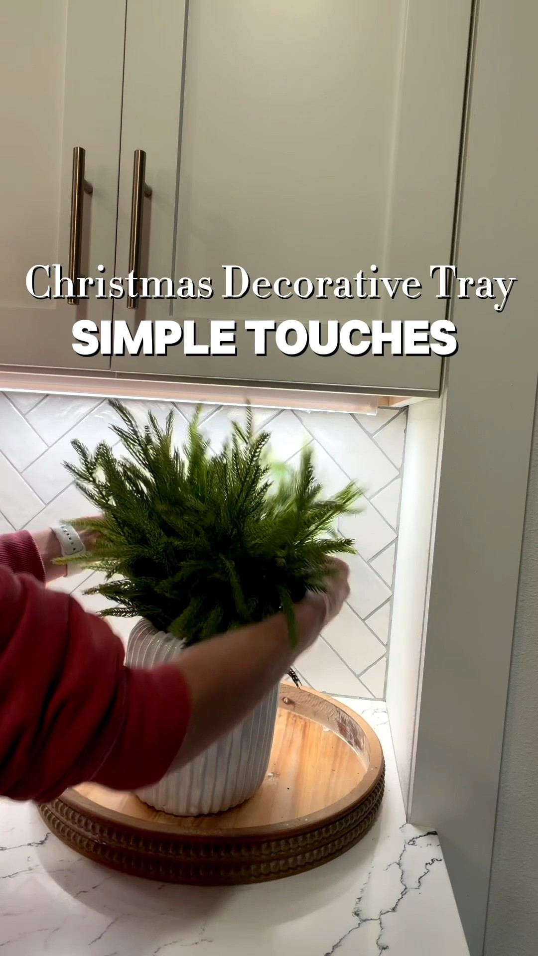 Simple Christmas touches make all the difference. I love having a decorative tray to fill with seasonal themes it adds such a nice touch to any room 🌲

#LTKSeasonal #LTKHome #LTKHoliday