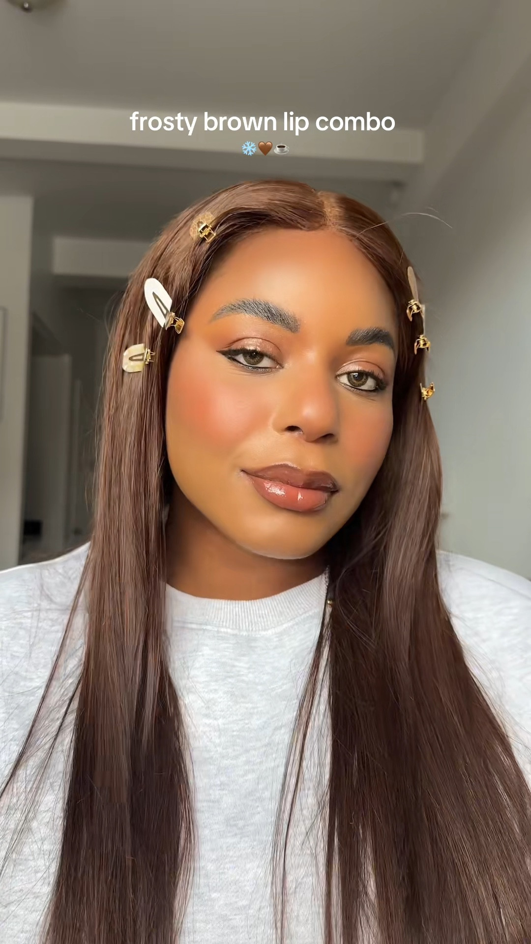 Frosty brown lip combo just in time for the holidays ❄️✨ wearing the buds beauty faux filler shiny lip gloss, fenty beauty lip liner and e.l.f. Cosmsetics sparkle gloss! Loveee this brown sparkly lip! Linking all the makeup products I am using below .. For more links to christmas tree decor, vanity finds, hostess gifts, winter outfit ideas, follow me on LTK! ✨

#LTKBeauty #LTKgrwm #LTKHoliday