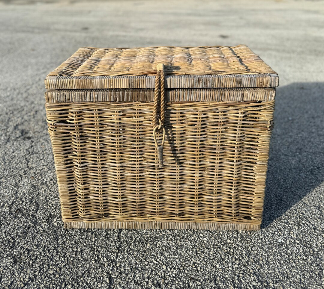 Key Largo Rattan Storage Trunk - Etsy | Etsy (US)