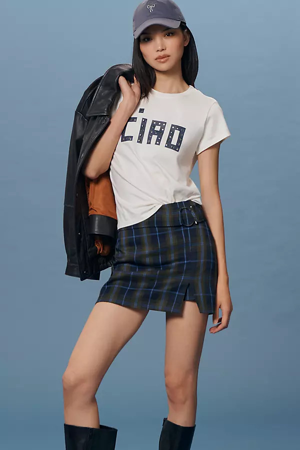 Clare V. Studded Ciao Classic Tee | Anthropologie (US)