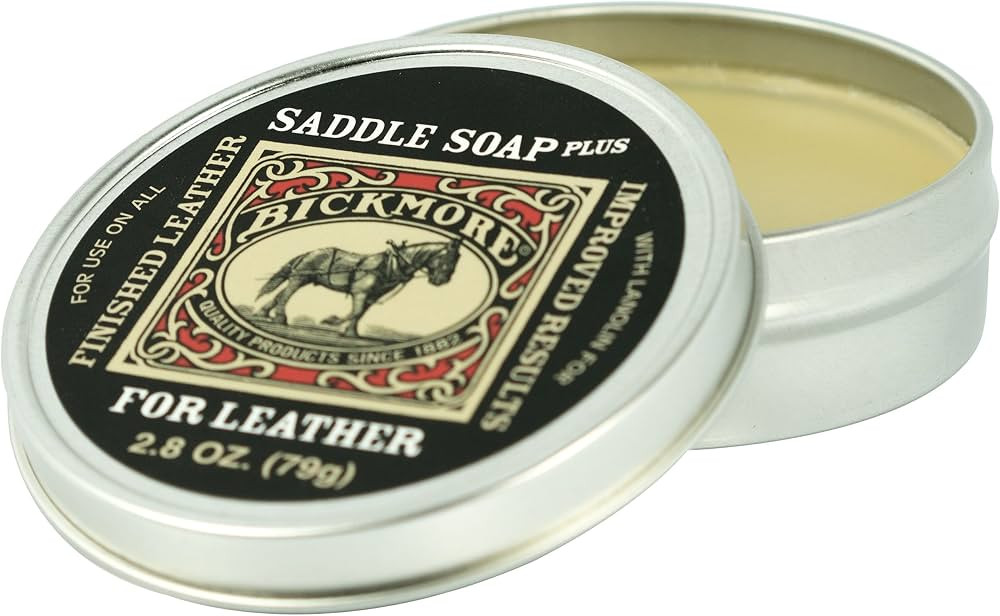 Bickmore Saddle Soap Plus - 2.8oz - Leather Cleaner & Conditioner With Lanolin - Restorer, Moistu... | Amazon (US)