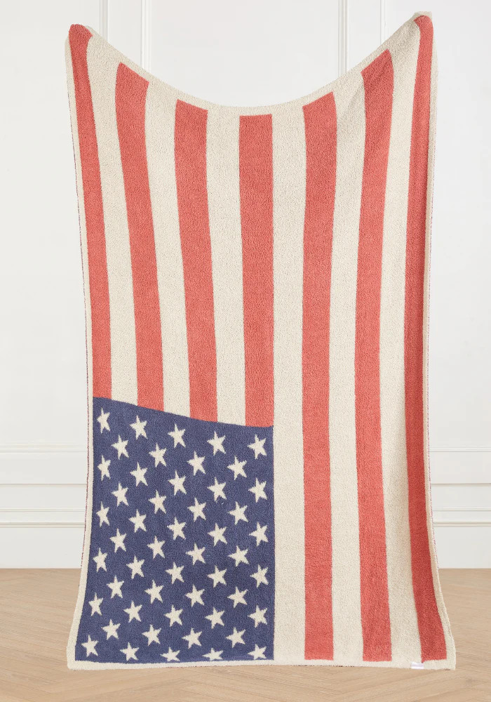 American Flag Buttery Blanket | The Styled Collection