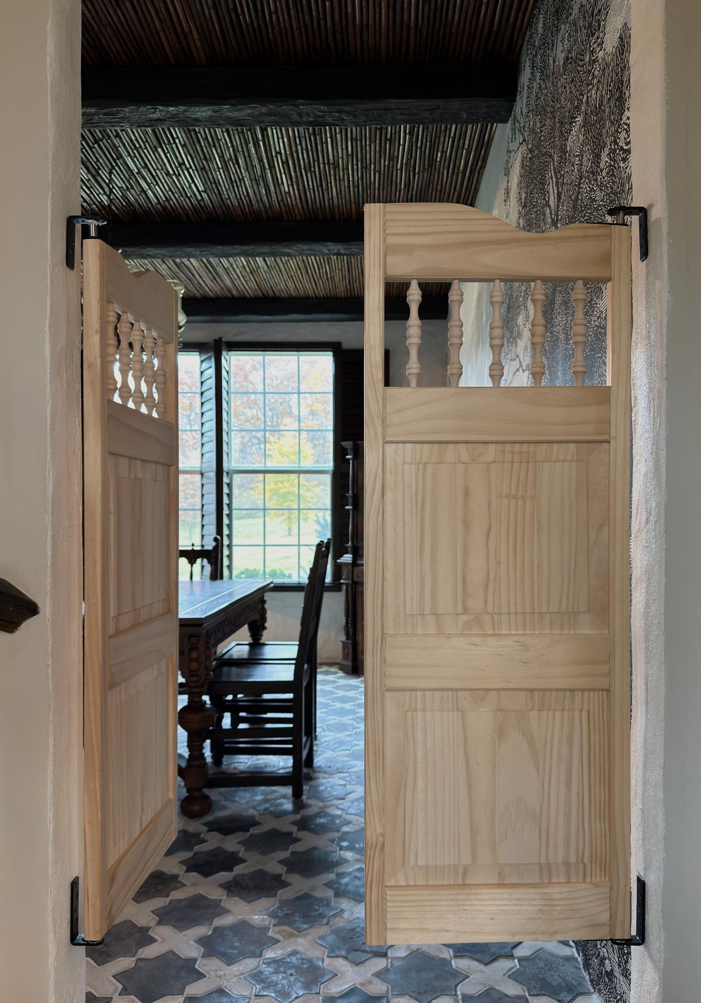 Timeless, warm, and a little architectural! 
These swing doors from Amazon brought my vision to life, giving our family room that cozy, elevated vibe. 🤎

#LTKHome