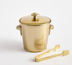 Harrison Ice Bucket with Tongs | Pottery Barn (US)