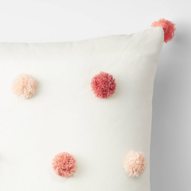 Square Tassel Throw Pillow Pink - Pillowfort™ | Target