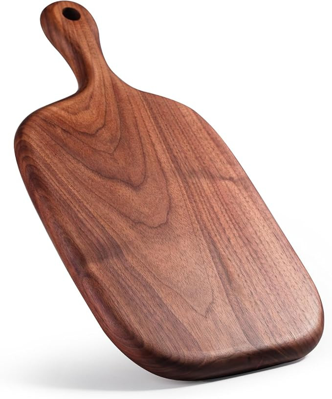 Walnut Wood Cutting Board, Small Wooden Chopping Board with Handle Hang Hole, Cheese Boards for k... | Amazon (US)