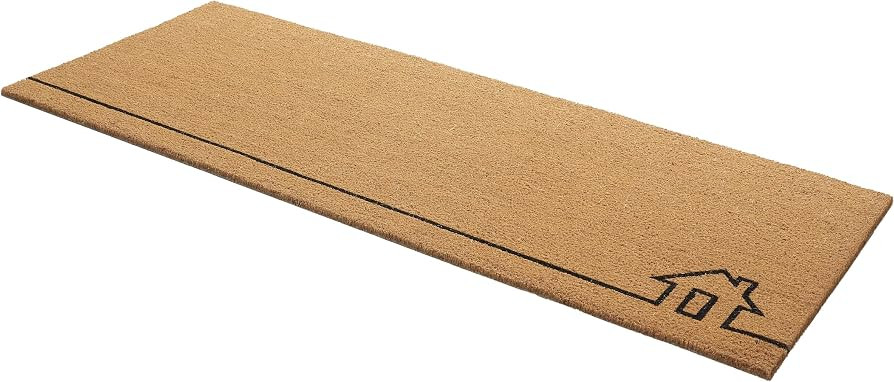 Fab Habitat Modern Non Slip Doormat - Durable, Thin - Natural Coir & Rubber - Entryway, Double Do... | Amazon (US)