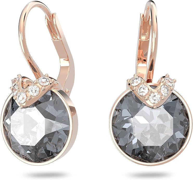 Swarovski Bella V Crystal Earrings, Grey, Yellow, Clear, Rose Color Crystals, Part of the Swarovs... | Amazon (US)