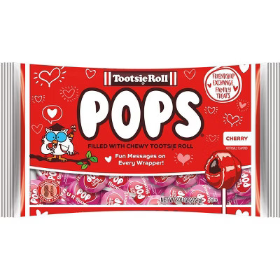 Tootsie Roll Valentine's Cherry Pops - 9.6oz | Target
