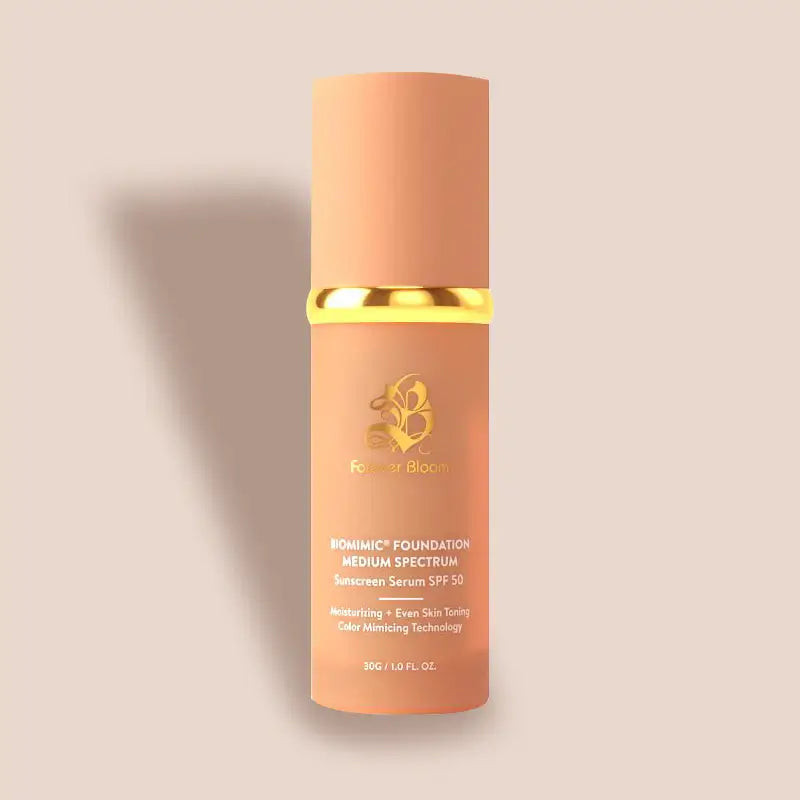 BioMimic Liquid Foundation Sunscreen-Forever Bloom-Moisturizing-Medium Spectrum | Forever Bloom