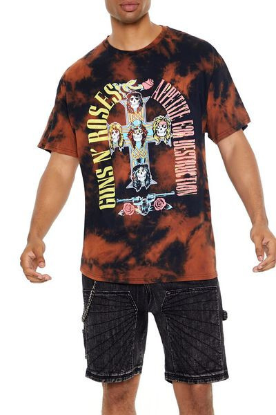 Guns N Roses Bleach Dye Graphic Tee | Forever 21