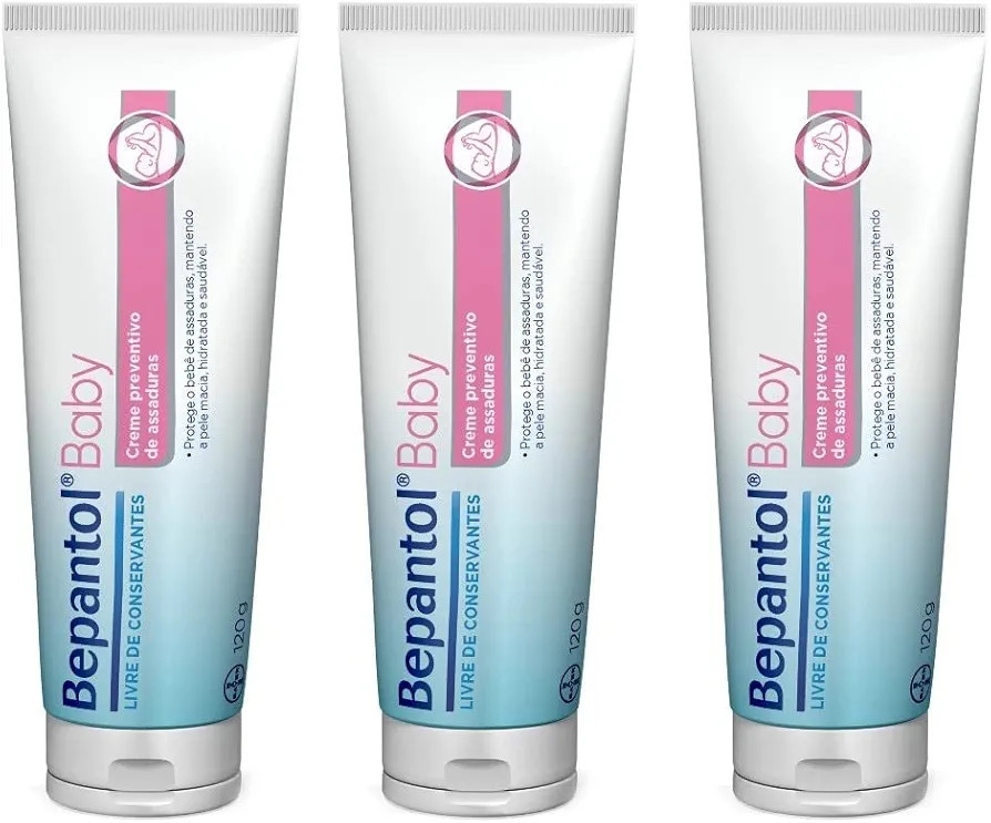 Kit com 3 Cremes Pomada de Assadura 120gr Cada - Bepantol | Amazon (BR)