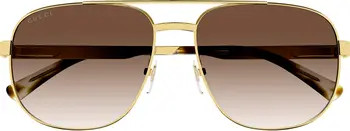 60mm Polarized Aviator Sunglasses | Nordstrom
