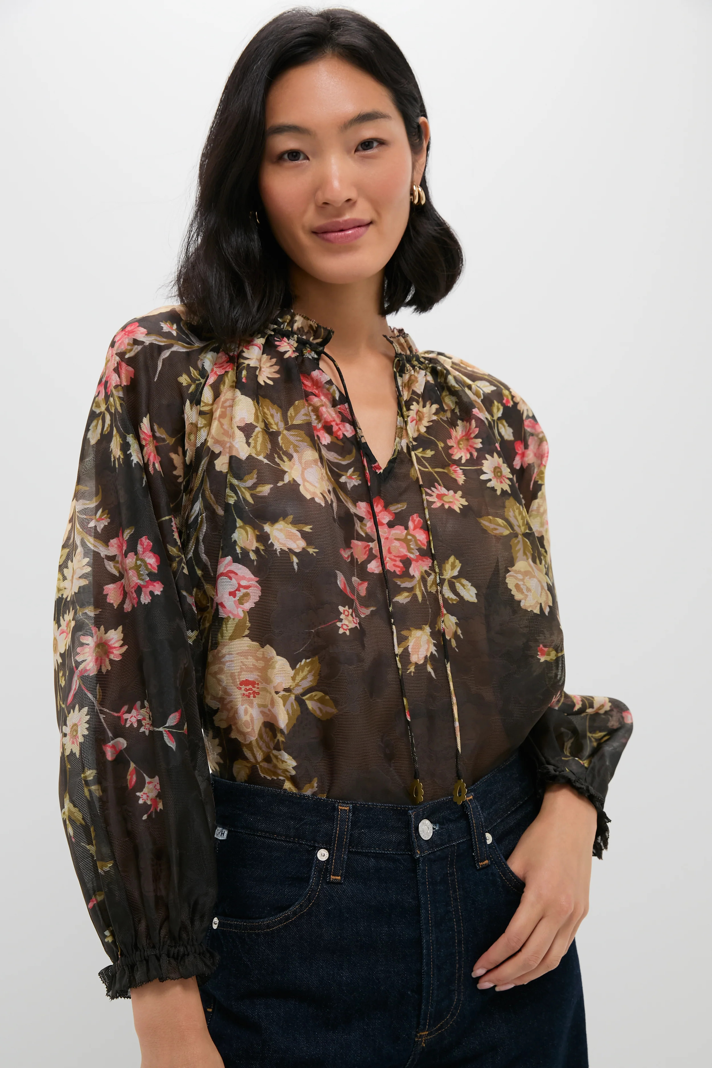 Multi Jolie Print Long Sleeve Top | Tuckernuck (US)