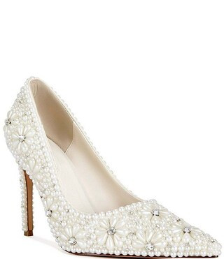 Adria Pearl Flowers Pointed Toe Pumps | Dillard's