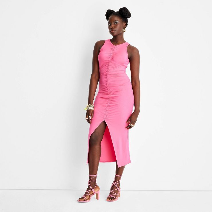 Women's Sleeveless Front Ruched Dress - Future Collective™ with Alani Noelle | Target