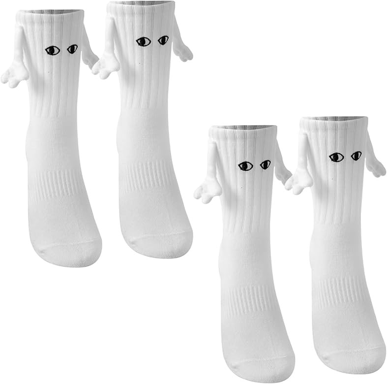 LASER HAND Holding Hands Socks Funny Magnetic Suction 3D Doll Socks Birthday Christmas Gifts for ... | Amazon (US)