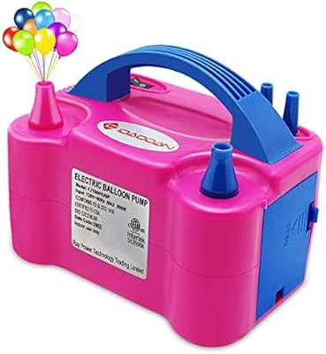 IDAODAN Portable Dual Nozzle Rose Red 110V 600W Electric Balloon Blower Pump/Electric Balloon Inf... | Amazon (US)