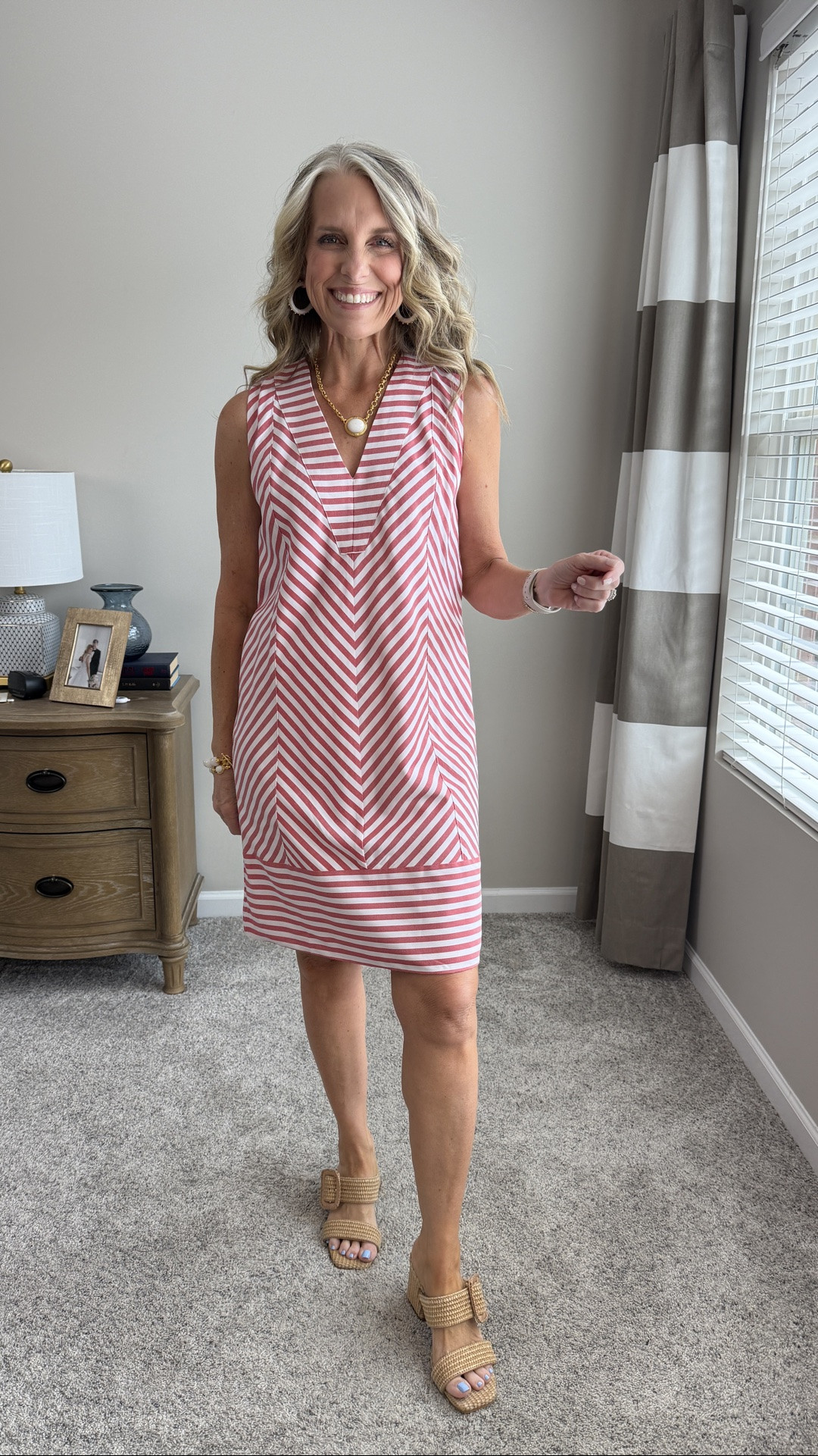 Talk about summer perfection! Add some navy for the 4th! Wearing small. 
Great for workwear, church, dressy or casual

#LTKgrwm #LTKootd #LTKOver40