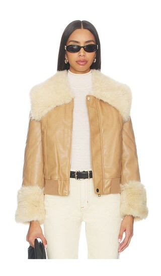 Bubish Willow Jacket in Tan. - size 10/M | Revolve Clothing (Global)