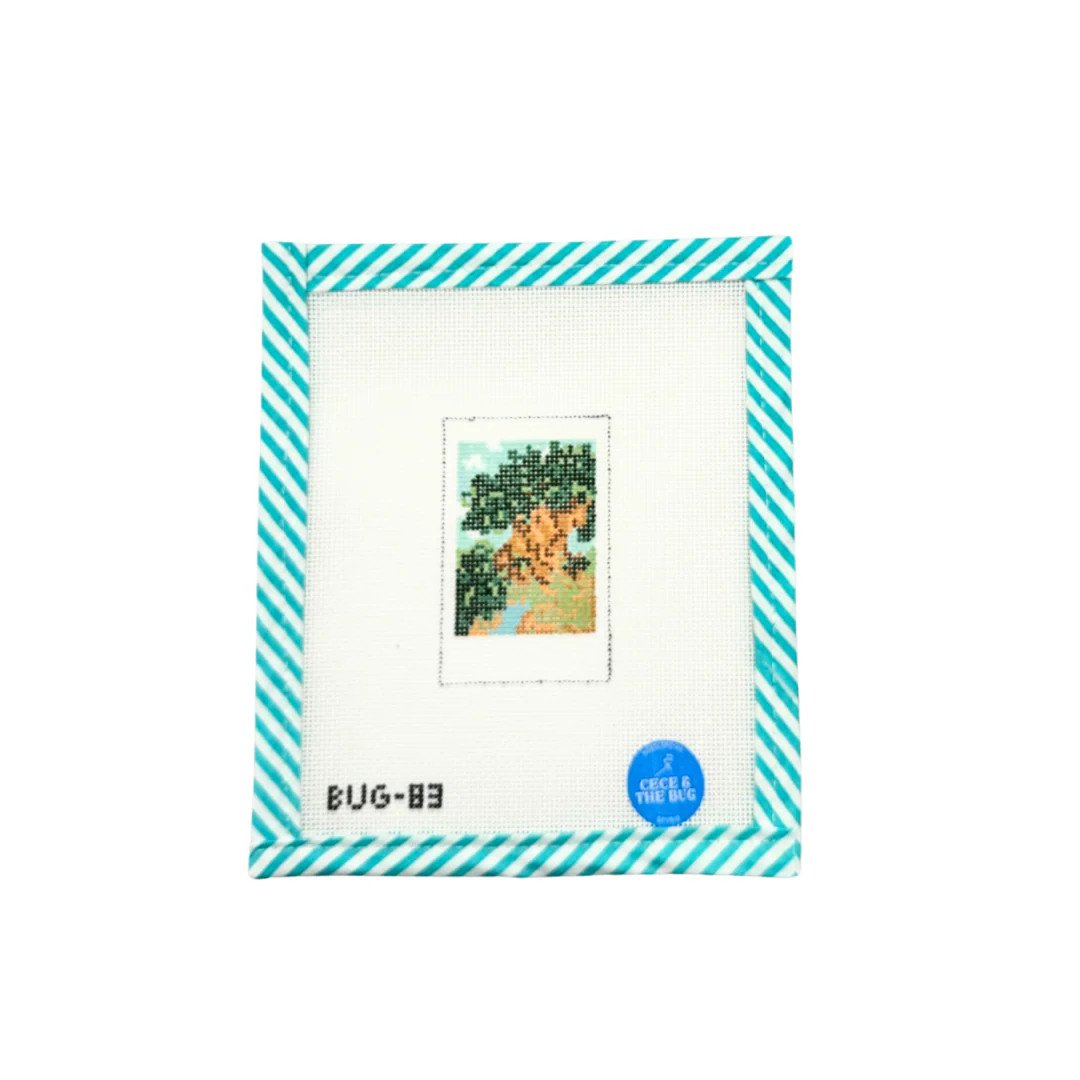 Magical Tree Polaroid | Atlantic Blue Canvas