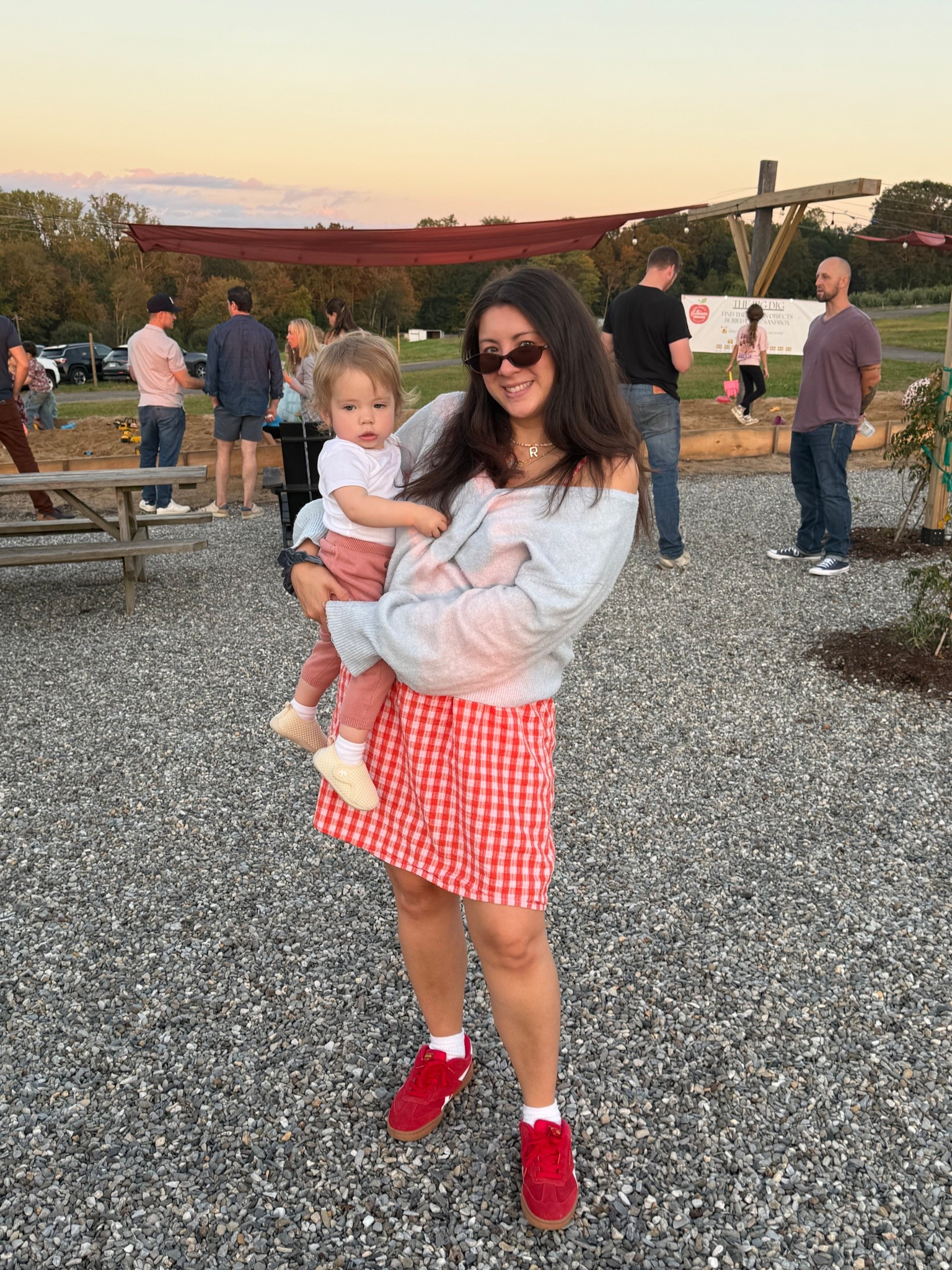 Hers and hers outfits. I love a sweater over a dress for the transition into fall. #mommyandme #momanddaughter #ootd #momoutfits #falloutfits 

#LTKFallSale #LTKFindsUnder100 #LTKFamily