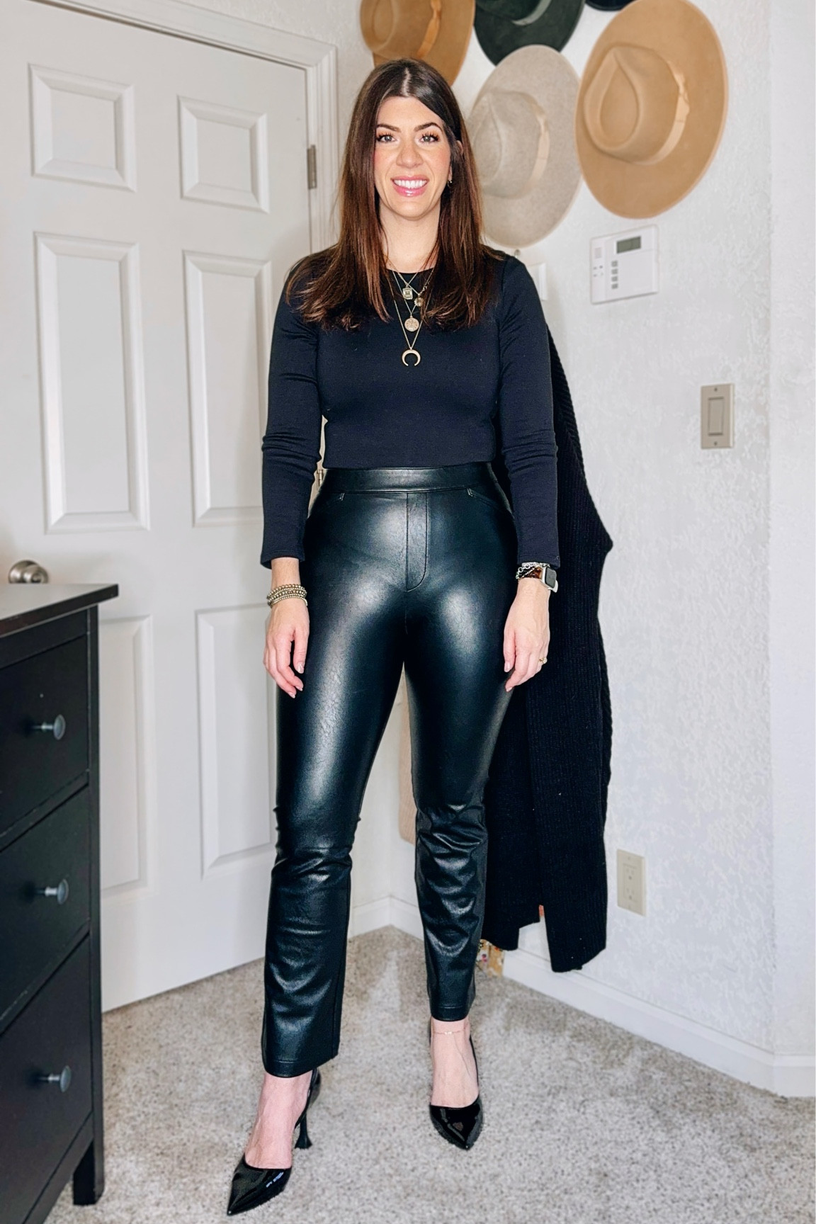 Spanx end of season sale/ I wear a medium tall in the leather like pants 

#LTKmidsize #LTKsalealert #LTKworkwear