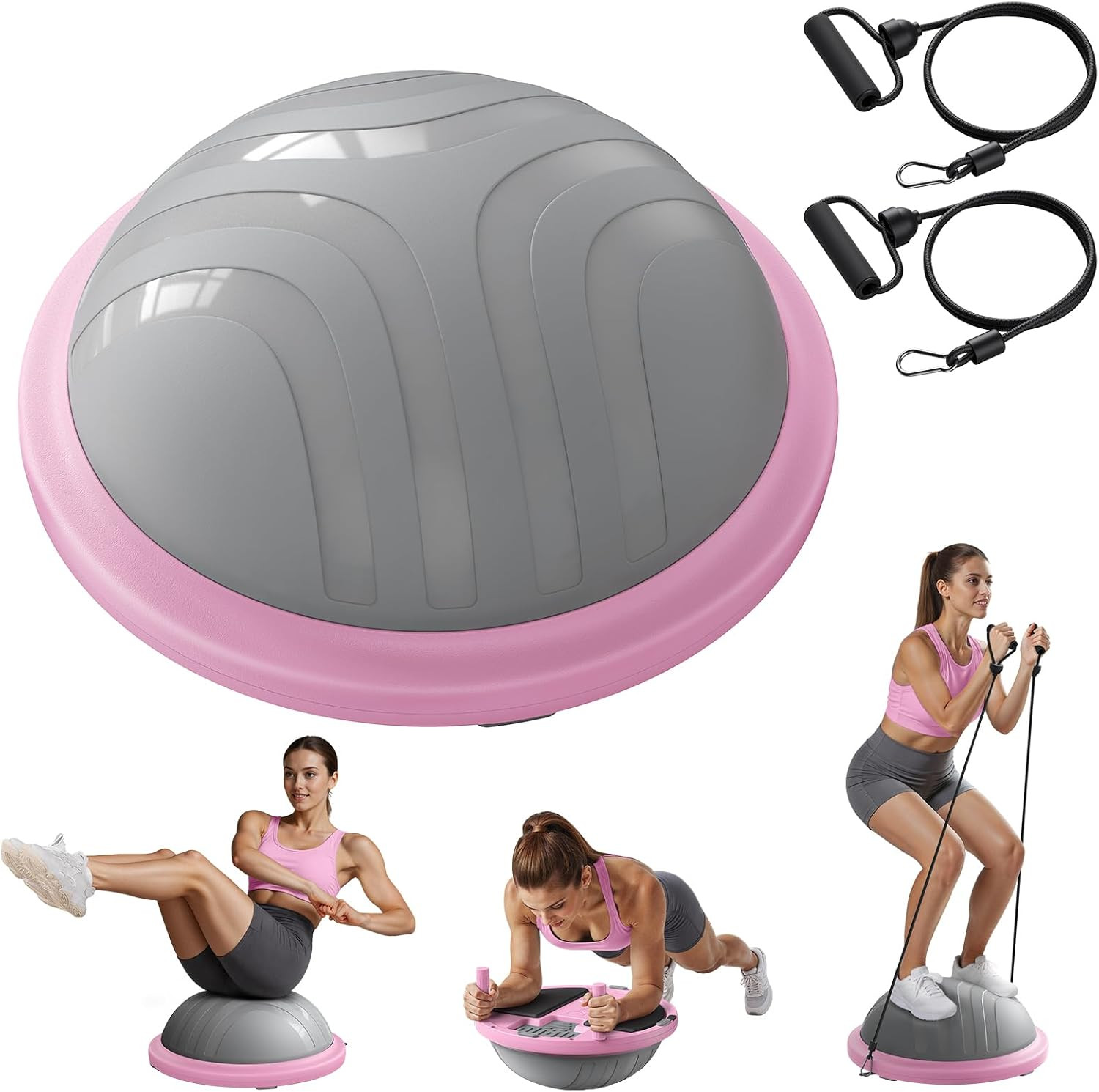 MERACH Balance Ball, 18'' Half Ball Exercise Trainer for Core Workout | Amazon (US)