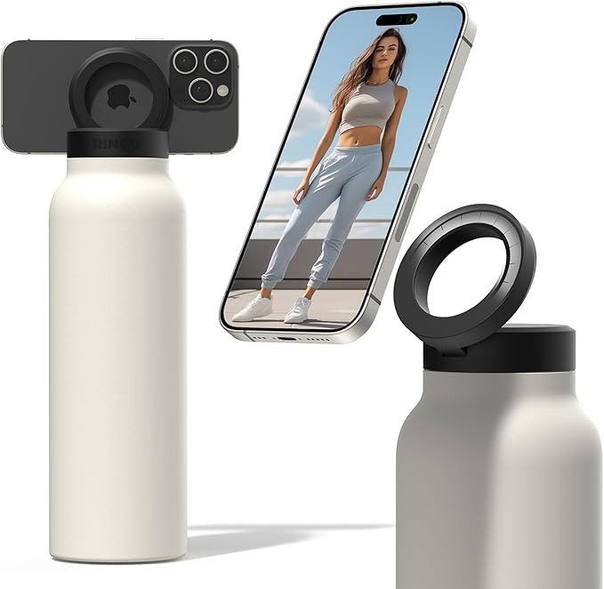 Ringo Insulated Water Bottle | Compatible MagSafe With Phone Holder | Stainless Steel Water Bottl... | Amazon (US)