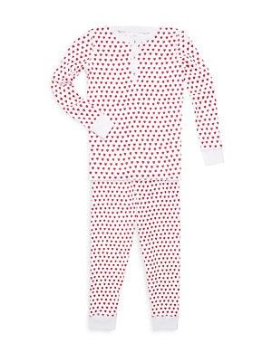Roller Rabbit Toddler's, Little Girl's & Girl's Two-Piece Hearts Cotton Pajama Top & Pants Set - Pink - Size 12-18 | Saks Fifth Avenue