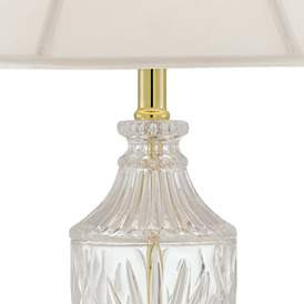 Regency Hill Traditional Cut Glass Urn Table Lamp with Brass Accents | www.lampsplus.com | Lamps Plus