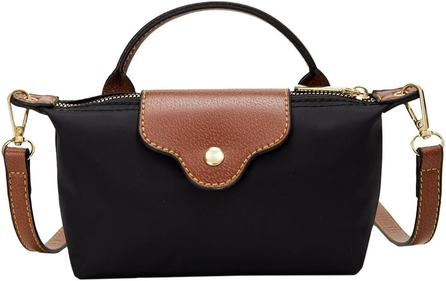 Shoulder Bag Splicing Color Collision Handbag Nylon Commuter Bag Female | Amazon (US)