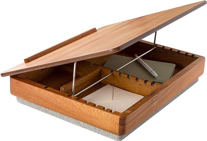 Rossie Home Acacia Wood Easel Lap Desk with Storage - Natural - Style No. 76516 | Amazon (US)