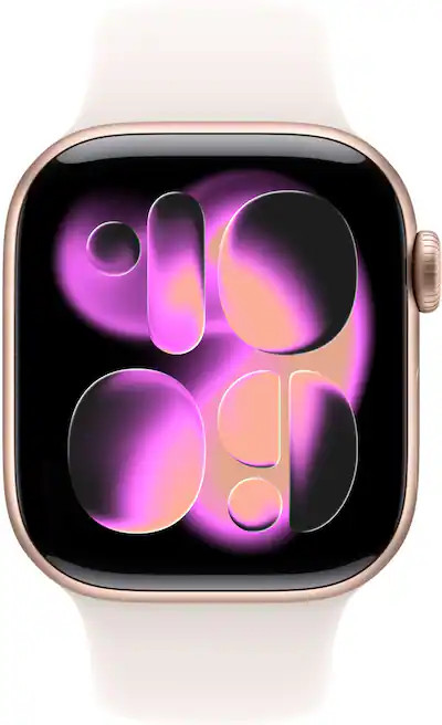 Apple Watch Series 11 (GPS+Cellular) 42mm Aluminum Case with Light Blush Sport Band - M/L - Rose ... | Best Buy U.S.