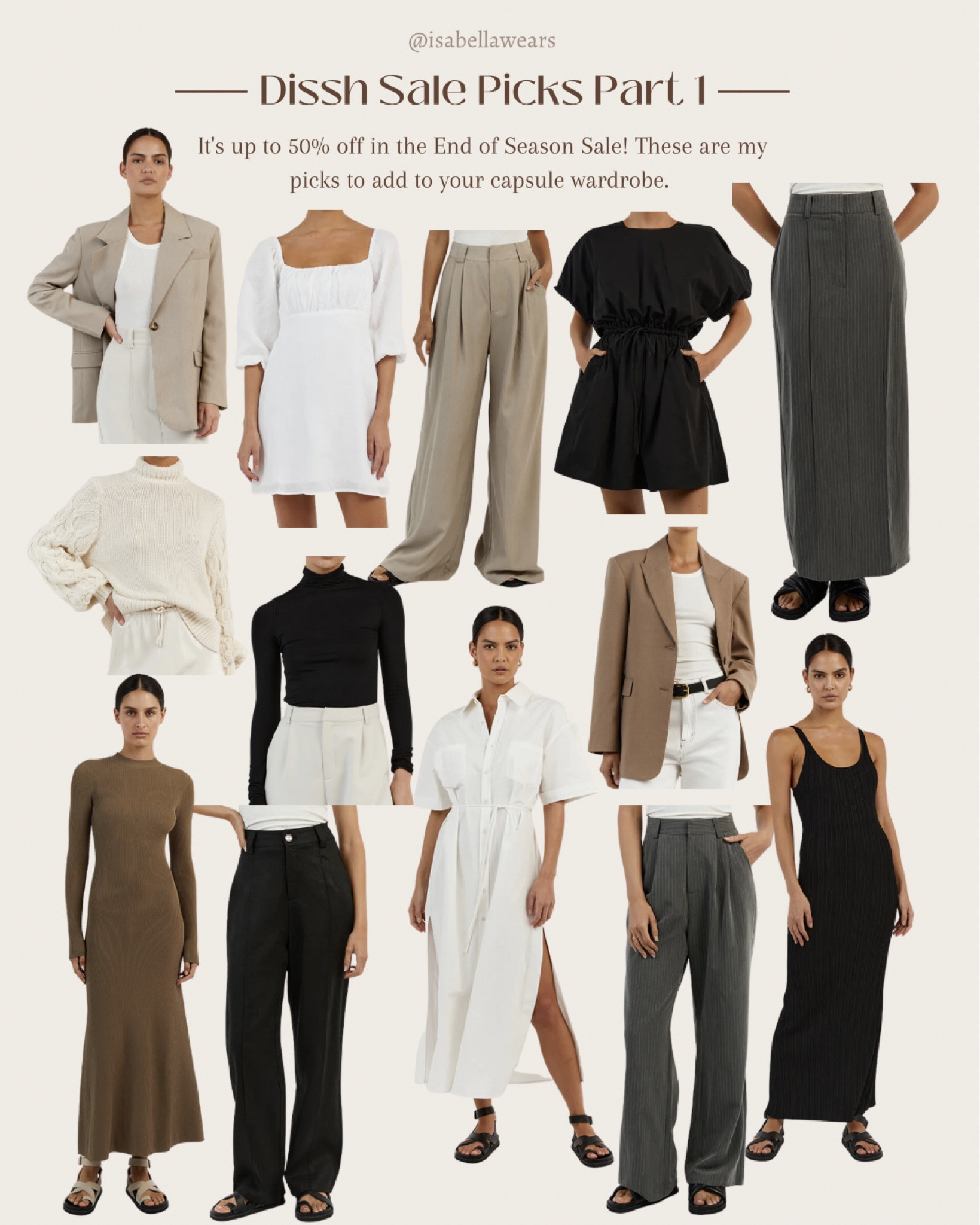 Part 1 - My picks in the Dissh Sale for the end of season - a few sizes left in each! 

#LTKSale #LTKsalealert #LTKaustralia