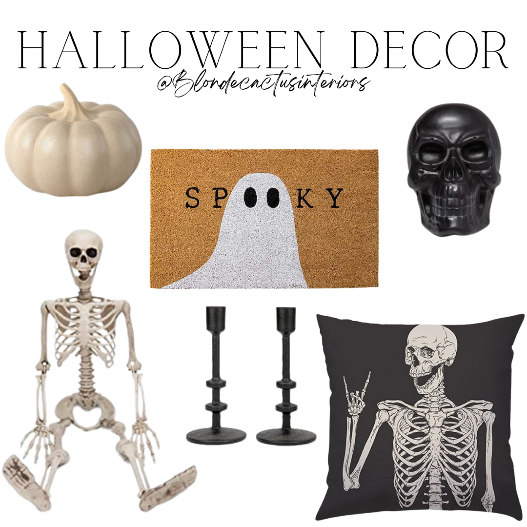 Halloween decor. Skeletons. Candle
Sticks. Pumpkin. Door
Mat

#LTKsalealert #LTKhome #LTKSeasonal