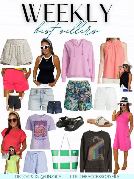 This past week’s best sellers & most loved! 

Spring fashion, spring outfits, summer fashion, summer outfits, gym shorts, athleisure, resort wear, beach vacation outfit, sandals, graphic band sweatshirt, spring dress, summer dress, beach bag, beach tote, denim shorts, linen shorts 

#LTKSeasonal #LTKfindsunder50 #LTKActive