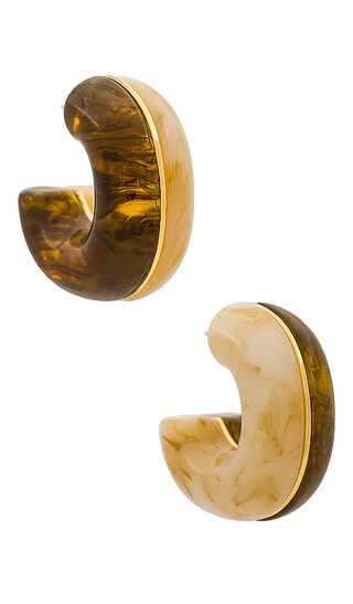 Lizzie Fortunato Halo Hoops in Brown. | Revolve Clothing (Global)