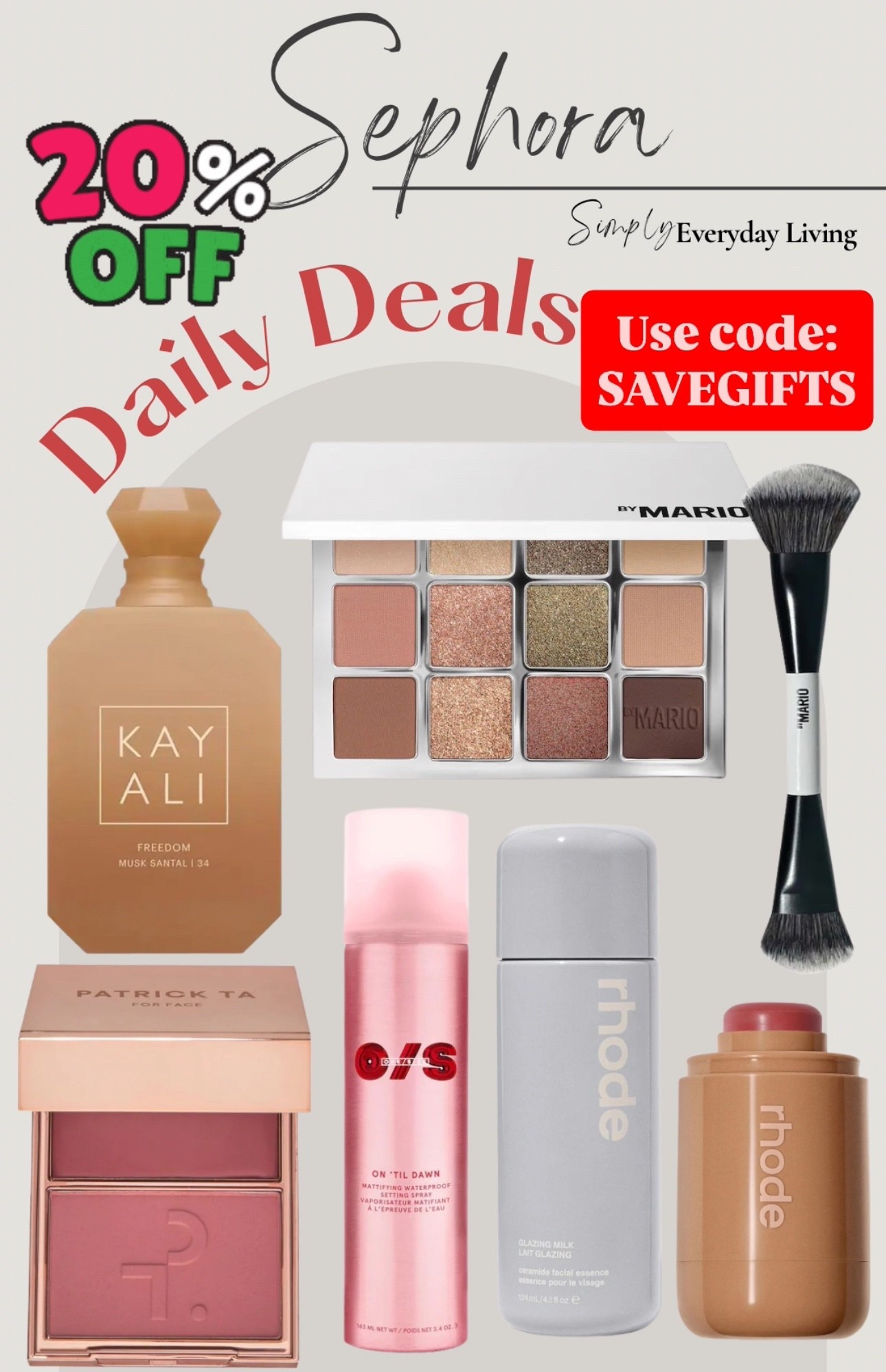 Sephora Daily Deals! 20% off your entire purchase!

#LTKHoliday #LTKSaleAlert #LTKGiftGuide