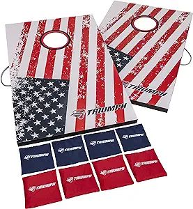 Triumph Sports 2x3 Premium Cornhole Sets - LED Options Available - 8 Bean Bag Toss Bags and Cornh... | Amazon (US)