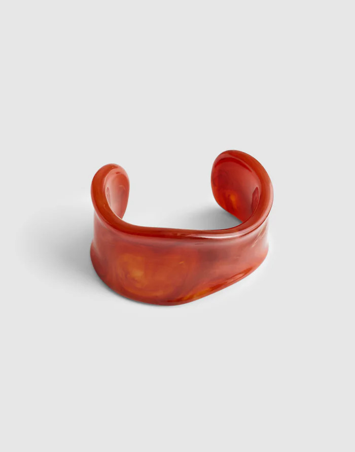 Resin Sculptural Wide Cuff Bracelet | Madewell