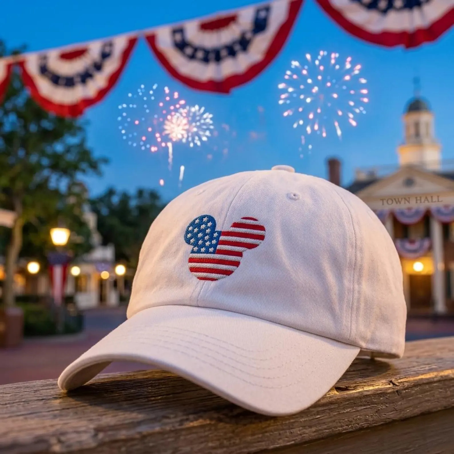 Mickey American Flag Embroidered Hat - "dad Hat" Style - Over 30 Colors - Theme Park Hat - 4th of... | Etsy (Global)