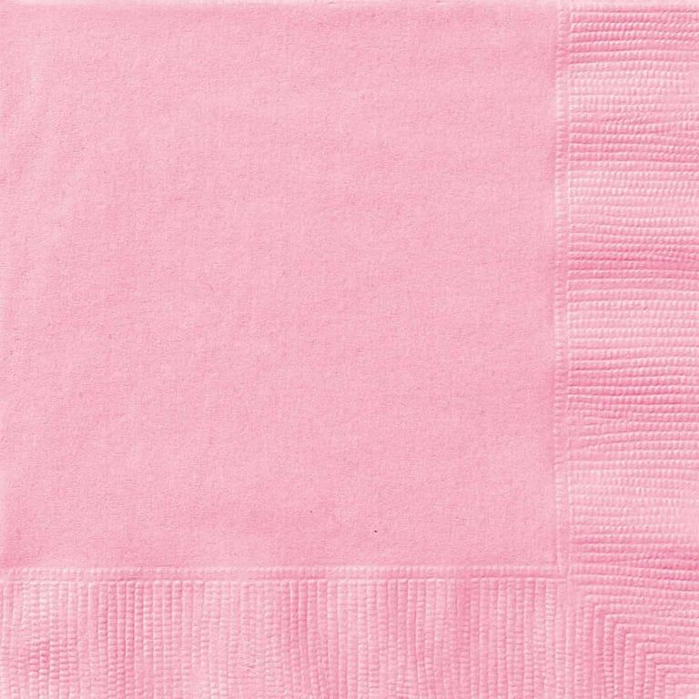 Way to Celebrate! Light Pink Paper Luncheon Napkins, 6.5in, 24ct | Walmart (US)