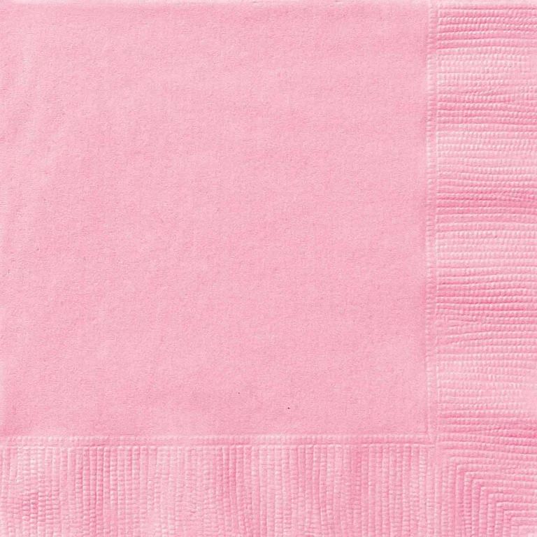 Way to Celebrate! Light Pink Paper Luncheon Napkins, 6.5in, 24ct | Walmart (US)