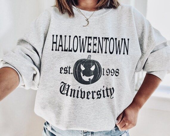 Halloweentown University Crewneck Sweatshirt, Funny Halloween Sweatshirt, HalloweenTown Tee,  Fal... | Etsy (US)