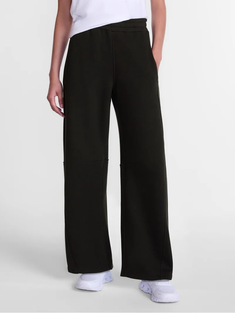 Athletic Works Women's and Women's Plus Barrel Leg Fleece Pants, 28.5" Inseam, Sizes XS-4X | Walmart (US)